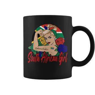 South African Girl South Africa Woman South Africans Flag Coffee Mug - Monsterry DE