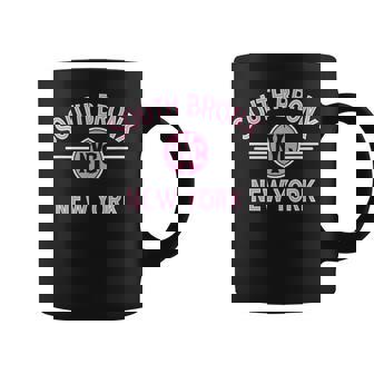South Bronx New York Nyc Circle Pink Print Coffee Mug - Thegiftio UK