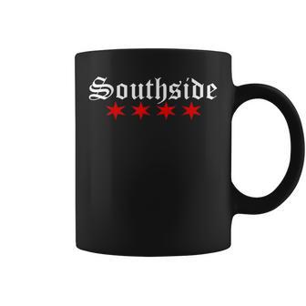 Southside With Chicago Flag Stars Southside Pride Coffee Mug - Monsterry DE