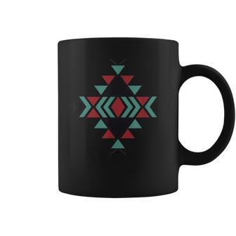 Southwest Santa Fe Navajo Tribal Indian Pattern Coffee Mug - Monsterry AU