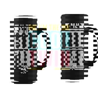 Soy El Gemelo Genial Chicas Gemelos Chicos Humor Twin Taza de café - Regaloses
