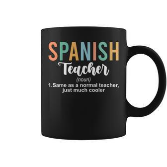 Spanish Teacher Definition Back To School First Day Coffee Mug - Monsterry