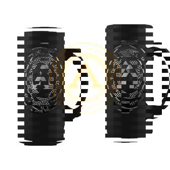 Sparta Thermopylae Epitafio Spartan Lambda Símbolo Taza de café - Regaloses