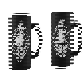 Spartan Helmet Gym Fitness Símbolo Entrenamiento Griego Gladiador Taza de café - Regaloses