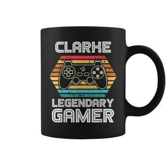 Special Clarke Legendary Video Gamer Custom Name Coffee Mug - Seseable