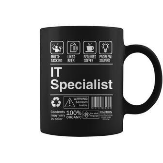 It Specialist Sarcastic Label Coffee Mug - Thegiftio UK