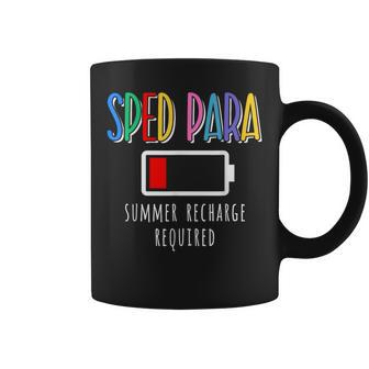 Sped Para Summer Recharge Required Last Day School Coffee Mug - Monsterry DE