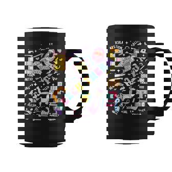 Speech Therapy Retro Groovy Language Pathologist Therapist Coffee Mug | Mazezy