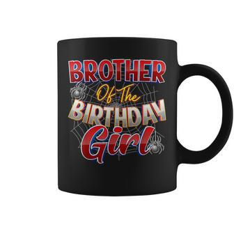 Spider Web Birthday Costume Brother Of The Birthday Girl Coffee Mug - Thegiftio UK