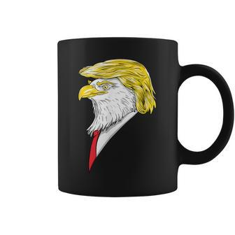 Spirit Animal Donald Trump Eagle Hair Coffee Mug - Monsterry DE
