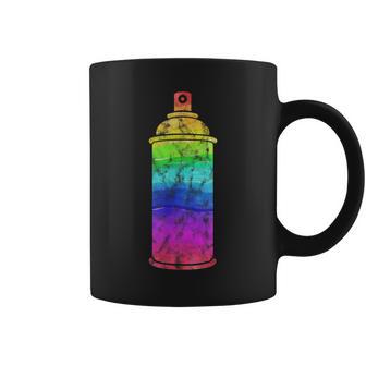 Spray Can Graffiti In Rainbow Colors Coffee Mug - Monsterry AU