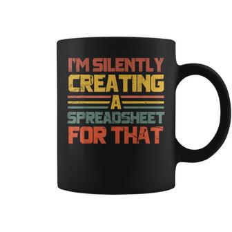 Spreadsheet Accountant Finance Spreadsheet For That Coffee Mug - Monsterry UK