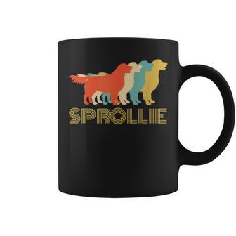 Sprollie Dog Breed Vintage Look Silhouette Coffee Mug - Monsterry DE