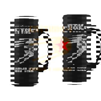 Sputnik 1 Texto Rusointage Retro Primero En El Espacio Taza de café - Regaloses