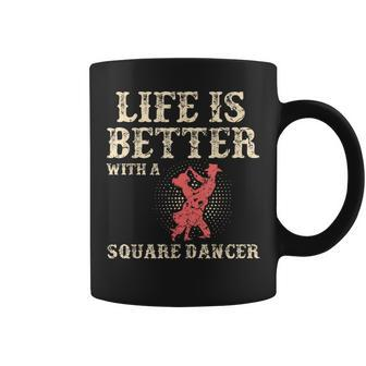 Square Dance Western Dancing Line Dancer Coffee Mug - Monsterry UK