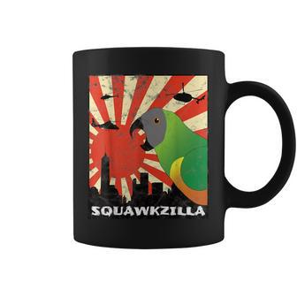 Squawk Zilla Senegal Parrot Squawking Kawaii Coffee Mug - Monsterry CA