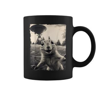 Squirrel Selfie With Ufos Squirrel Mom Squirrel Lover Coffee Mug - Seseable