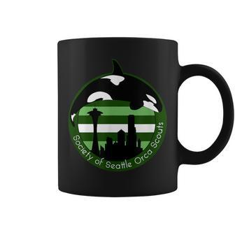 Ssos Orcas Colorful Logo On Front Coffee Mug - Monsterry