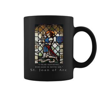 St Joan Of Arc I Fear Nothing For God Is With Me Coffee Mug - Monsterry UK