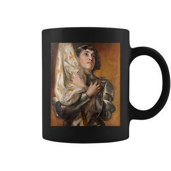 St Joan Of Arc Portrait Painting Catholic For Women Coffee Mug - Monsterry DE