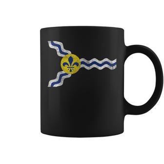 St Louis Flag State Of Missouri Fleur De Lis Coffee Mug - Monsterry AU