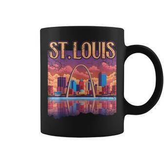 St Louis Gateway Arch Missouri Cityscape Skyline Coffee Mug - Seseable