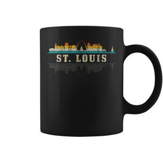 St Louis Skyline Missouri Vintage Pride Retro Coffee Mug - Monsterry UK
