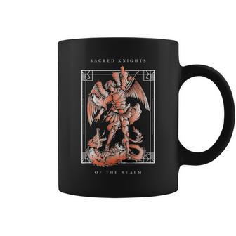 St Michael Archangel Catholic Angel Defend Coffee Mug - Monsterry DE
