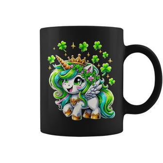 St Patrick Day Irish Unicorn Girls Toddler Lepricorn Coffee Mug | Mazezy