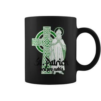 St Patrick Ora Pro Nobis Catholic Ireland Prayer Christian Coffee Mug - Seseable
