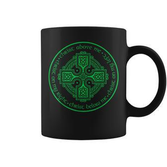 St Patrick's Breastplate Lorica Prayer Catholic Irish Cross Coffee Mug - Thegiftio UK