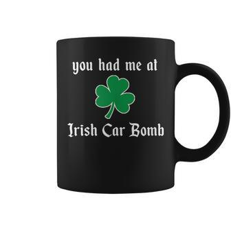 St Patrick's Day Drinking Booze Irish Car Bomb Shamrock Coffee Mug - Monsterry
