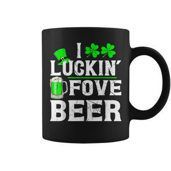 St Patrick's Day I Lucking Fove Beer Coffee Mug | Crazezy