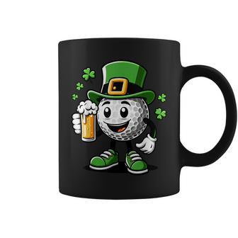 St Patrick's Day Irish Golf Ball Beer Golfing Golfer Coffee Mug - Monsterry