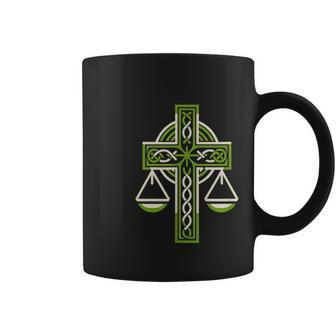 St Patrick's Day Irish Veritas Aequitas Ireland Coffee Mug - Monsterry DE