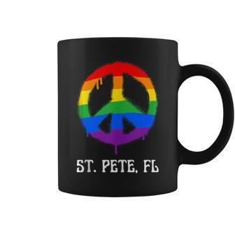 St Petersburg Florida St Pete Lgbtq Gay Pride Lgbt Rainbow Coffee Mug - Monsterry UK