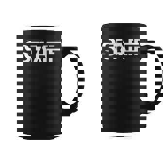 Staff Back Print On The Back Lettering Staff Coffee Mug - Thegiftio UK