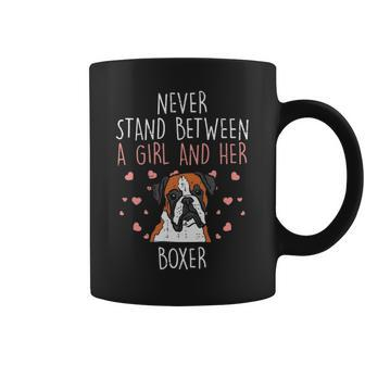 Never Stand Girl And Boxer Animal Pet Dog Lover Coffee Mug | Mazezy
