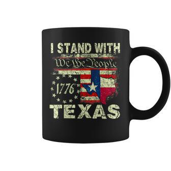 I Stand With Texas Coffee Mug - Monsterry AU