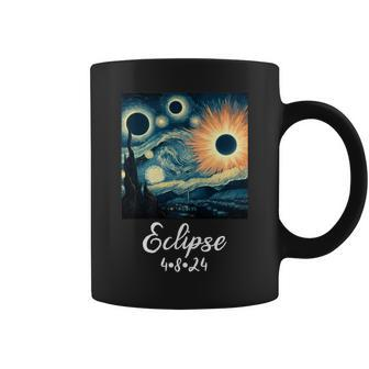 Starry Night Solar Eclipse Van Gogh Coffee Mug - Monsterry UK