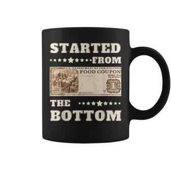 Started From Bottom Food Stamp Coupon Stars Coffee Mug - Seseable