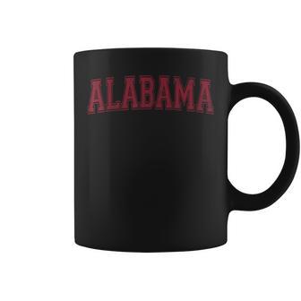 State Of Alabama Bama Pride Varsity Style Coffee Mug - Monsterry