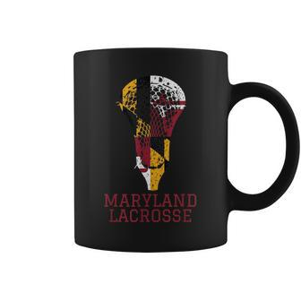 State Of Maryland Flag Lacrosse Team Player Lax Coach Coffee Mug - Monsterry DE