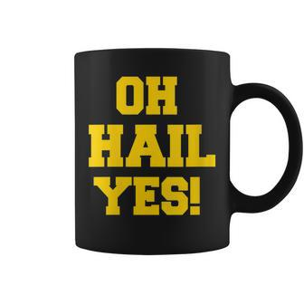 State Of Michigan Oh Hail Yes U M Ann Arbor Mi Aa Coffee Mug - Monsterry DE