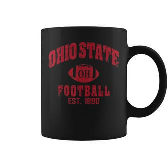 State Of Ohio Columbus Varsity Style Football Coffee Mug | Crazezy DE