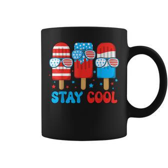 Stay Cool 4Th July Popsicle American Flag Boy Toddler Coffee Mug - Thegiftio UK