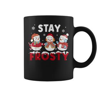 Stay Frosty Snowman Snow Retro Christmas Xmas Happy Holiday Coffee Mug - Monsterry UK