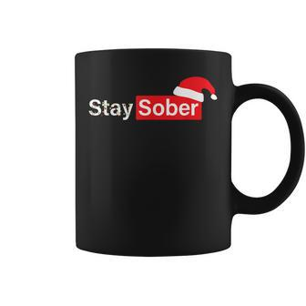 Stay Sober Santa Hat Coffee Mug - Monsterry UK