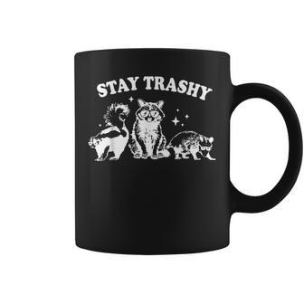 Stay Trashy Raccoon Opossum Skunk Coffee Mug | Mazezy