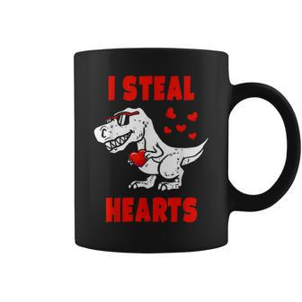 I Steal Hearts Dinosaur Valentines Day For Baby Boys Toddler Coffee Mug - Thegiftio UK